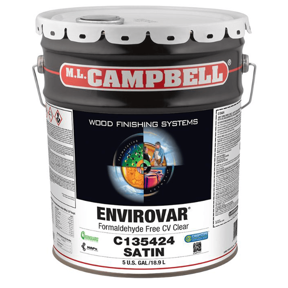 EnviroVar™ Formaldehyde Clear Conversion Varnish, Satin, 5 Gallon