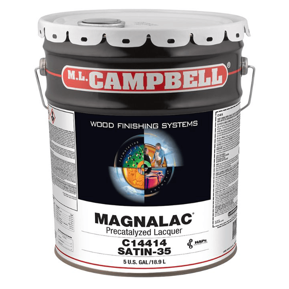 Magnalac® Pre-Catalyzed Clear Lacquer, Satin, 5 Gallon