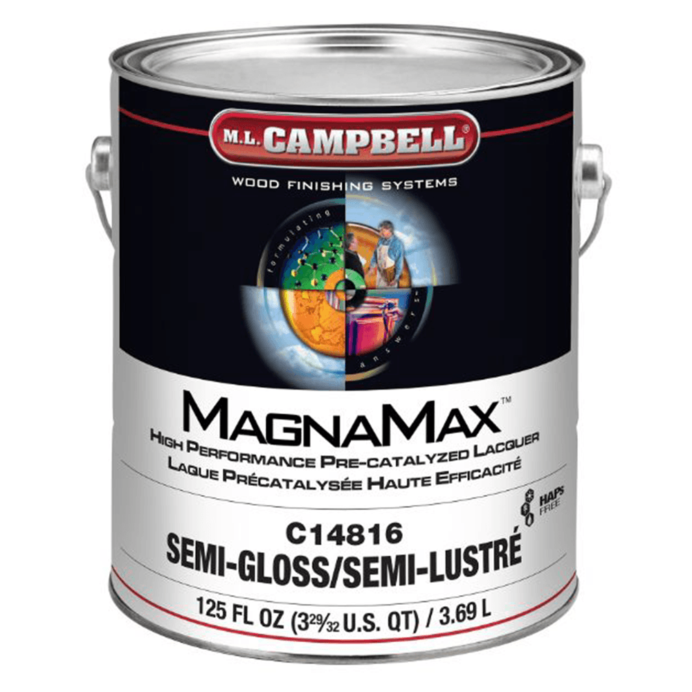 MagnaMax® High Performance Pre-Catalyzed Clear Lacquer, Semi-Gloss, 1 Gallon