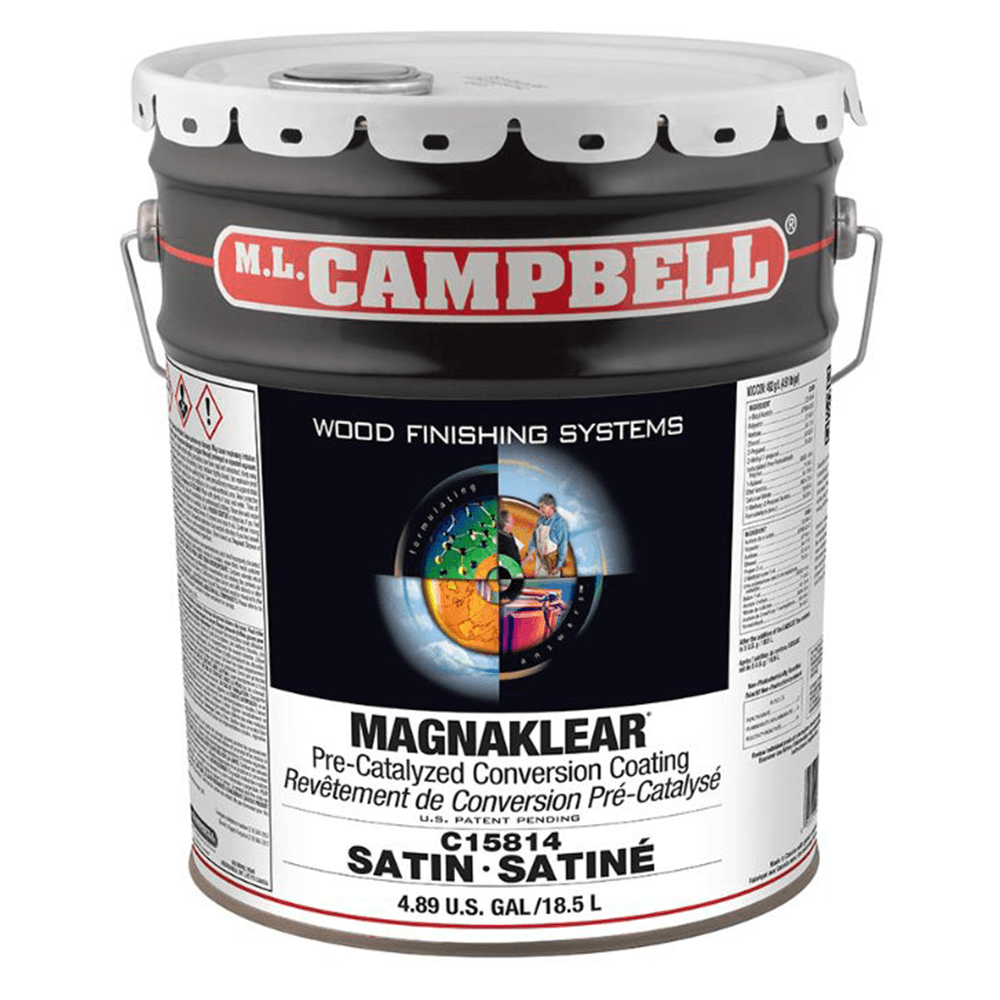 MagnaKlear® Pre-Catalyzed Clear Conversion Coating, Satin, 5 Gallon Pail