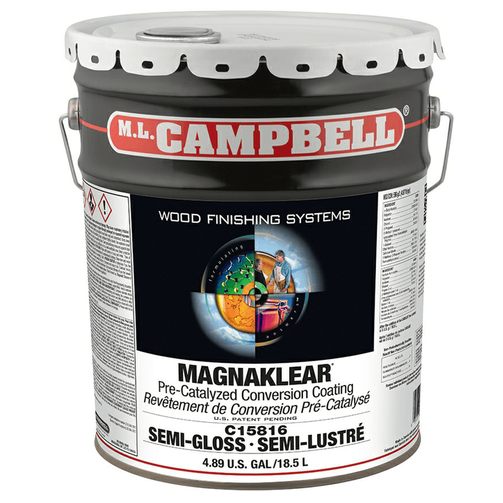 MagnaKlear Pre-Catalyzed Clear Conversion Coating, Semi-Gloss, 5 Gallon Pail