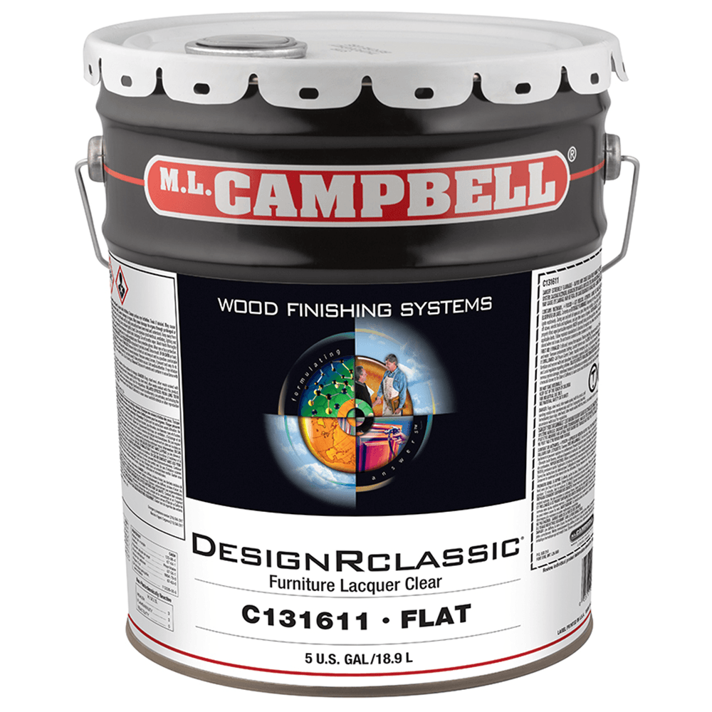 DesignRclassic® Furniture Clear Lacquer, Flat, 5 Gallon