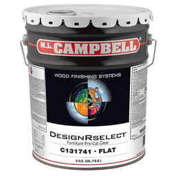 DesignRselect® Furniture Pre-Catalyzed Clear Lacquer, Flat, 5 Gallon