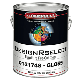 DesignRselect® Furniture Pre-Catalyzed Clear Lacquer, Gloss, 1 Gallon
