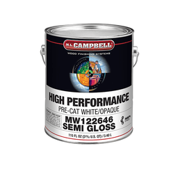 High Performance Pre-Catalyzed White/Opaque Lacquer, Semi-Gloss