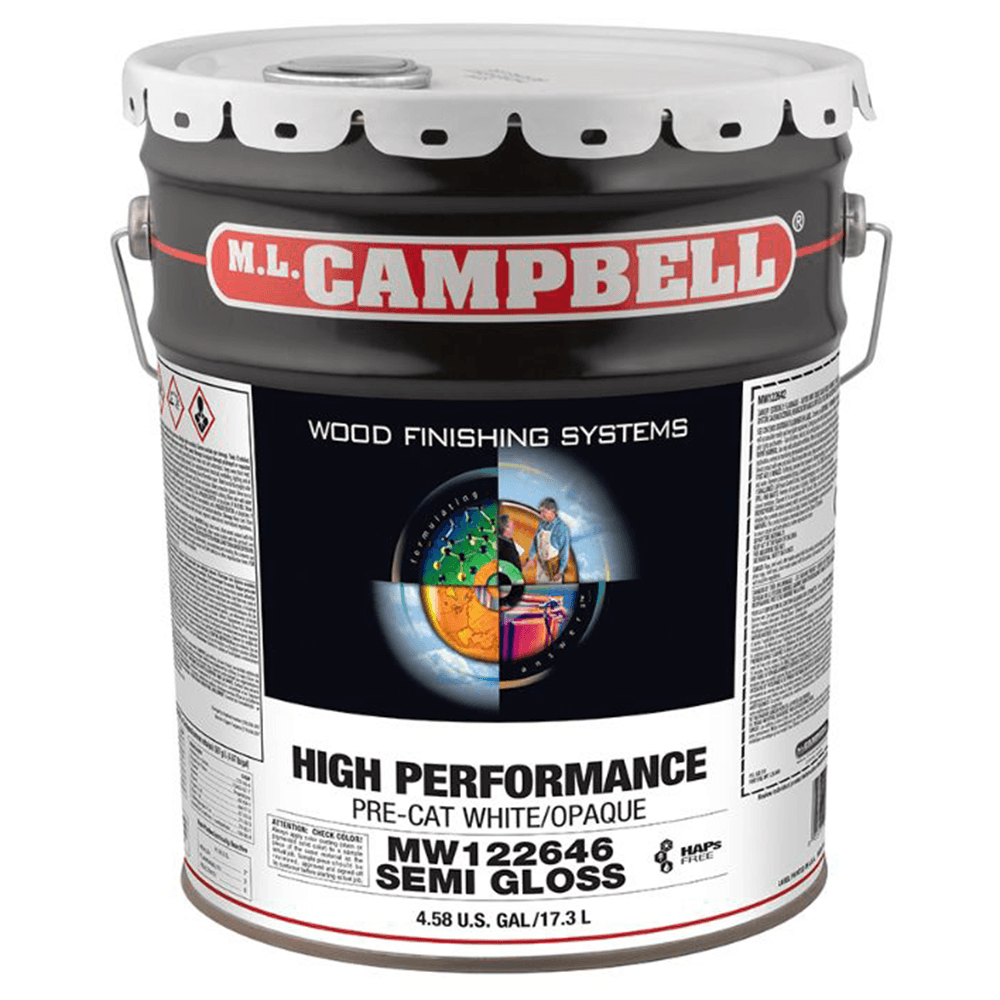 High Performance Pre-Catalyzed White/Opaque Lacquer, Semi-Gloss