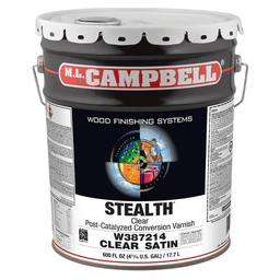 Stealth® Clear Base-Conversion Varnish, Satin, 5 Gallon