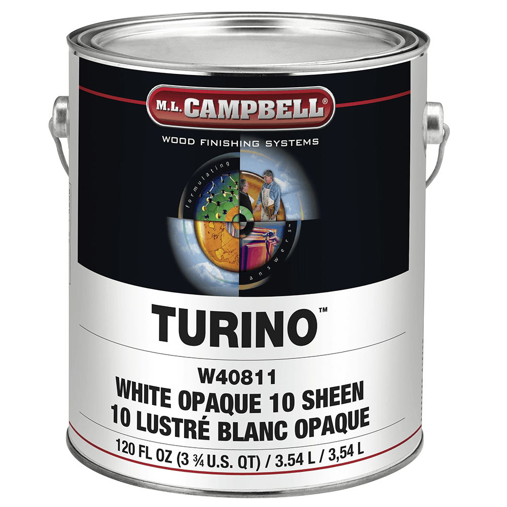 Turino Pigmented White/Opaque Conversion Varnish, 10 Sheen, 1 Gallon