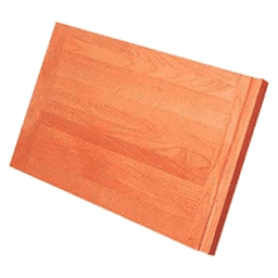 16" Alder Breadboard with Oak Pull Unfinished Groove