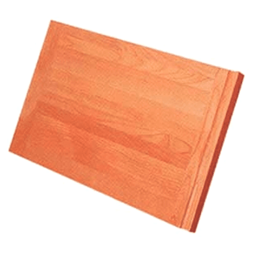 18" Alder Breadboard with Oak Pull Groove