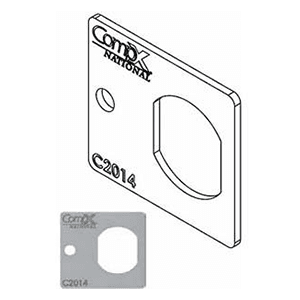 2014 Cam Lock Mounting Plate, Zinc-Plated
