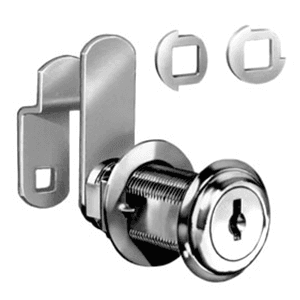8060 Disc Tumbler Cylinder Cam Lock with FlexaCam, Black, Keyed to C390A Key