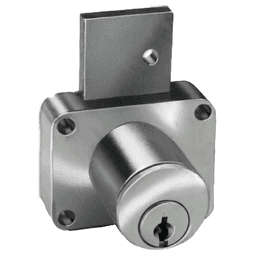 8180 Pin Tumbler Deadbolt Drawer Lock, Satin Chrome, Keyed to C915A Key