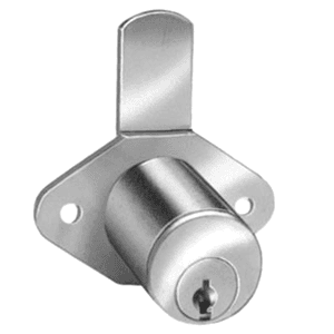 8188 Pin Tumbler Cylinder Cam Lock for Lipped/Overlay Application, Dull Chrome, Keyed to KA103 Key