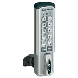 RegulatoR 1-3/16" Left Hand Mount Electronic Self Lock, Satin Chrome, Keyless