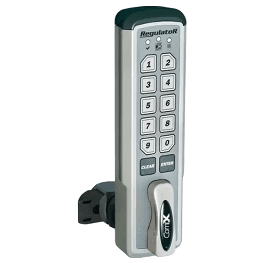 RegulatoR 1-3/16" Right Hand Mount Electronic Self Lock, Satin Chrome, Keyless