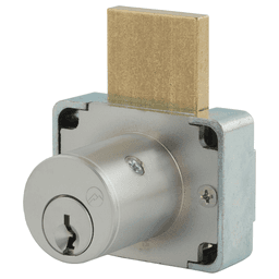 N Series 7/8" Deadbolt Drawer Lock, Satin Chrome, KA# 51001