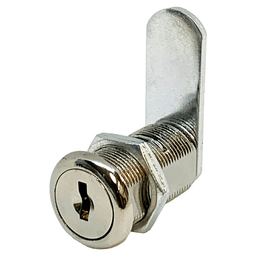955 Disc Tumbler Cam Lock for Doors and Drawers Application, Bright Nickel, Keyed to KA390 Key