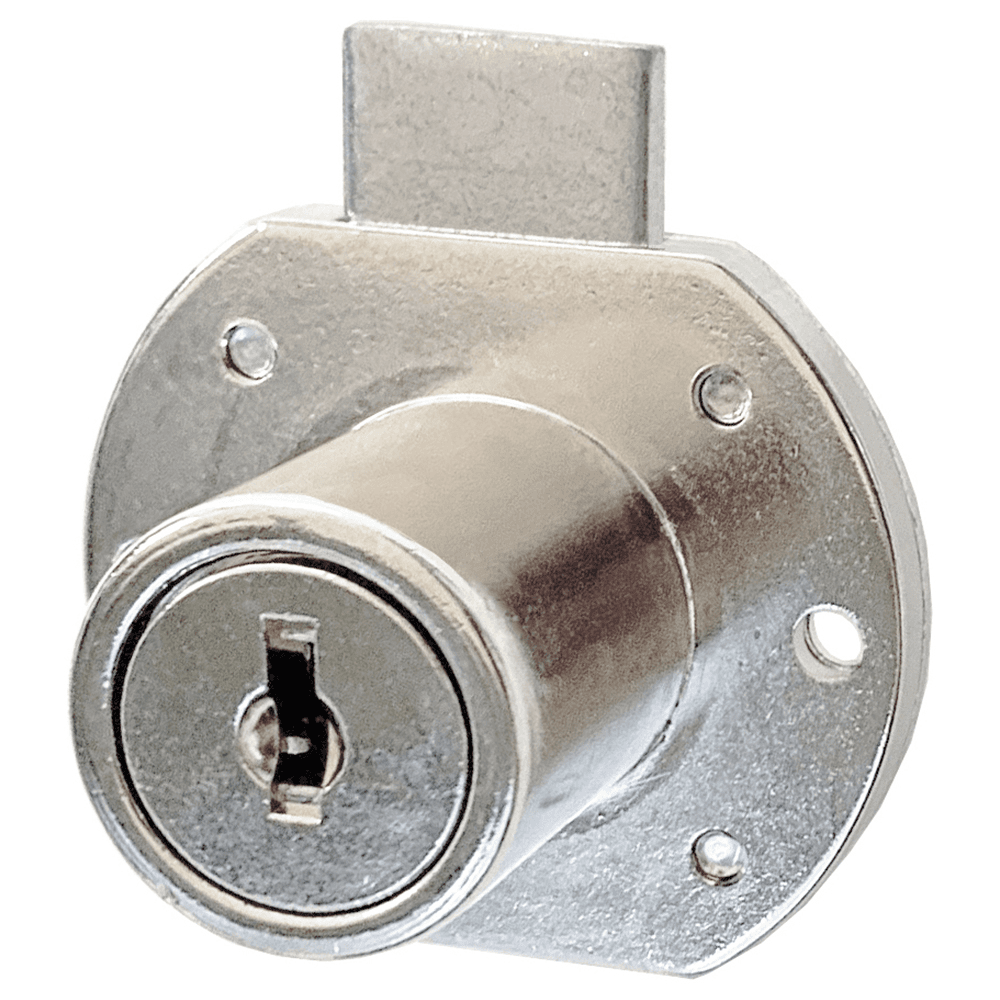 Cascade 1-3/16" 5-Disc Tumbler Deadbolt Lock for Drawers, Bright Nickel, Keyed to Alike #452 (Pack/15)