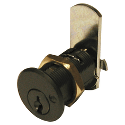 DCN N Series Pin Tumbler Cam Lock for 1-1/2" Material Thickness, Oil Rubbed Bronze, Keyed to KA107 Key
