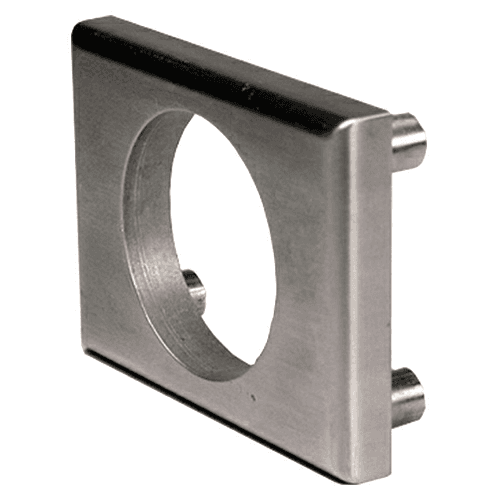 Through Bolt Plate Spacer/Template for 7/8" Barrel Diameter Locks, Stain Chrome