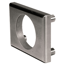 Through Bolt Plate Spacer/Template for 7/8" Barrel Diameter Locks, Stain Chrome