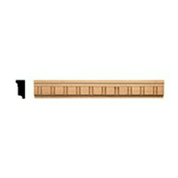 96" x 1/2" Embossed Moulding, Red Oak (10/box)
