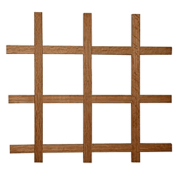 30" x 24" Wine Lattice Panel with Square Edge, Cherry