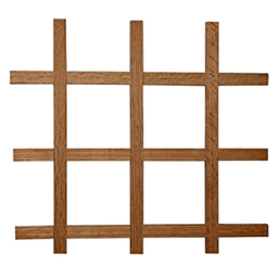 30" x 24" Wine Lattice Panel with Square Edge, Hickory