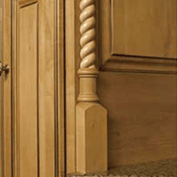 48" x 1-1/2" Split Rope Moulding Oak