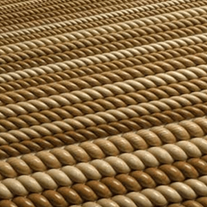 96" x 3/8" Split Rope Moulding Maple, 3/16" Projection