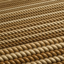 96" x 3/8" Split Rope Moulding Maple, 3/16" Projection