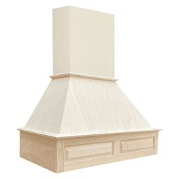36" Signature Straight Raised Panel Range Hood, Alder