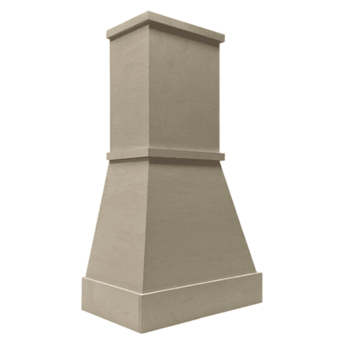 30" Modern Tapered Range Hood with Broan Ventilation, Alder