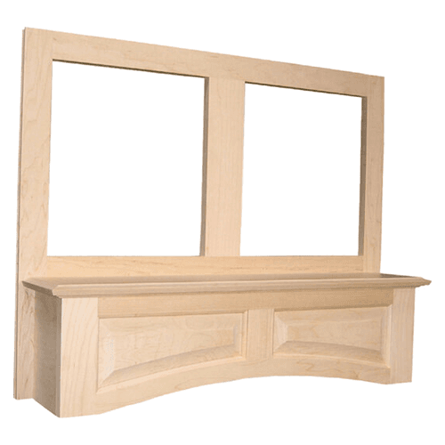 36" x 24" Accent Arched Range Hood with Liner, Red Oak