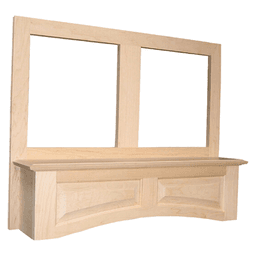 30" x 30" Accent Arched Range Hood with Liner, Rift White Oak