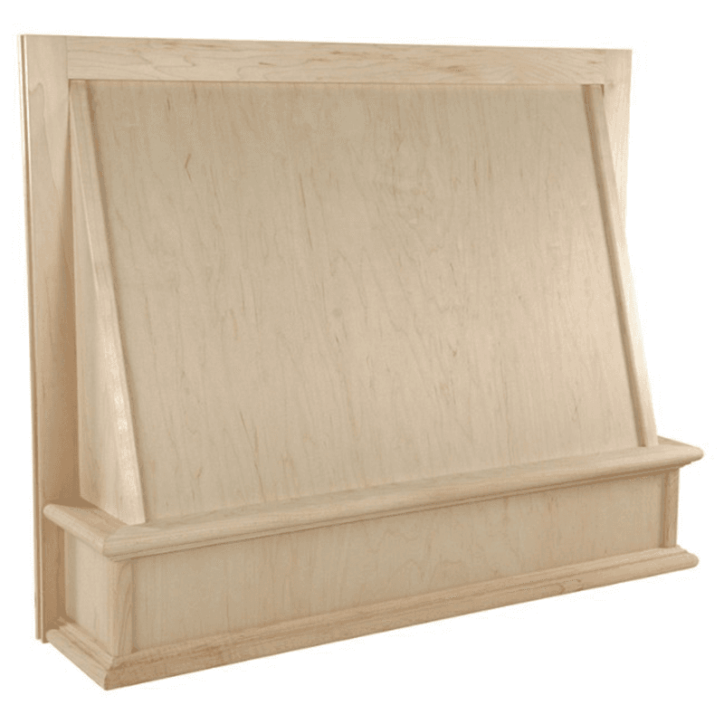 36" Unfinished Canopy Range Hood with Broan Compatible Liner, Hickory