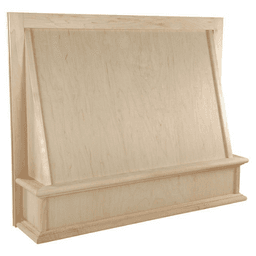 36" Unfinished Canopy Range Hood with Broan Compatible Liner, Alder