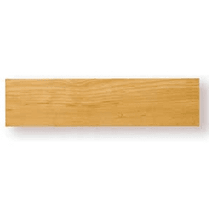 12" x 3" Plain Cap without Beaded Edge, Oak