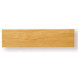 12" x 3" Plain Cap without Beaded Edge, Oak
