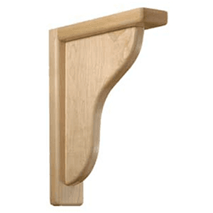 10" x 2" x 8" Support Bracket, Alder 2/Box