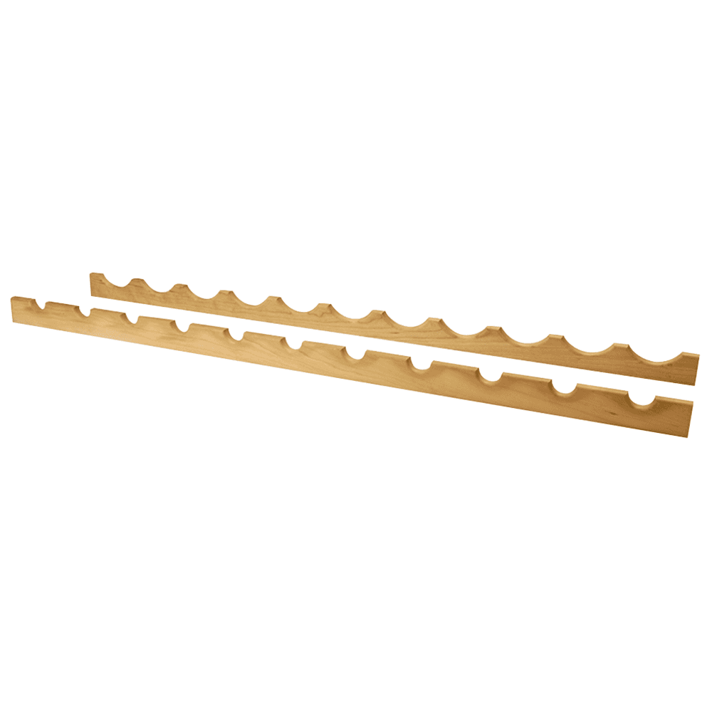 30" Seven Bottle Rack, Hickory