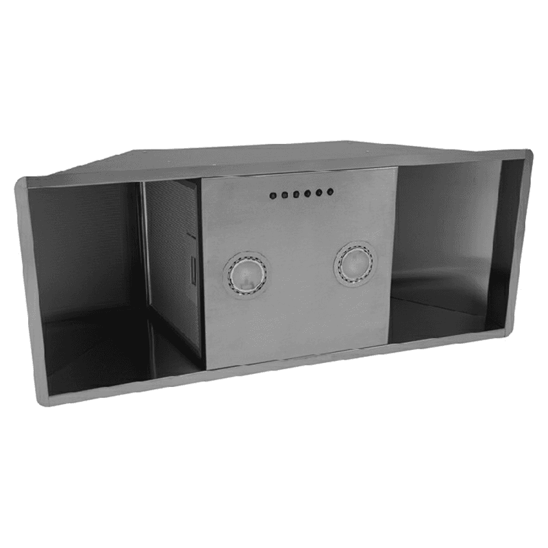 27" Sirius Brushed Stainless Steel Manual Ventilator Power Module, 600 CFM