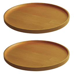 Select 28" Full-Circle 2-Shelf Wood Super Susan Kit with 9" Bearing, Natural Maple
