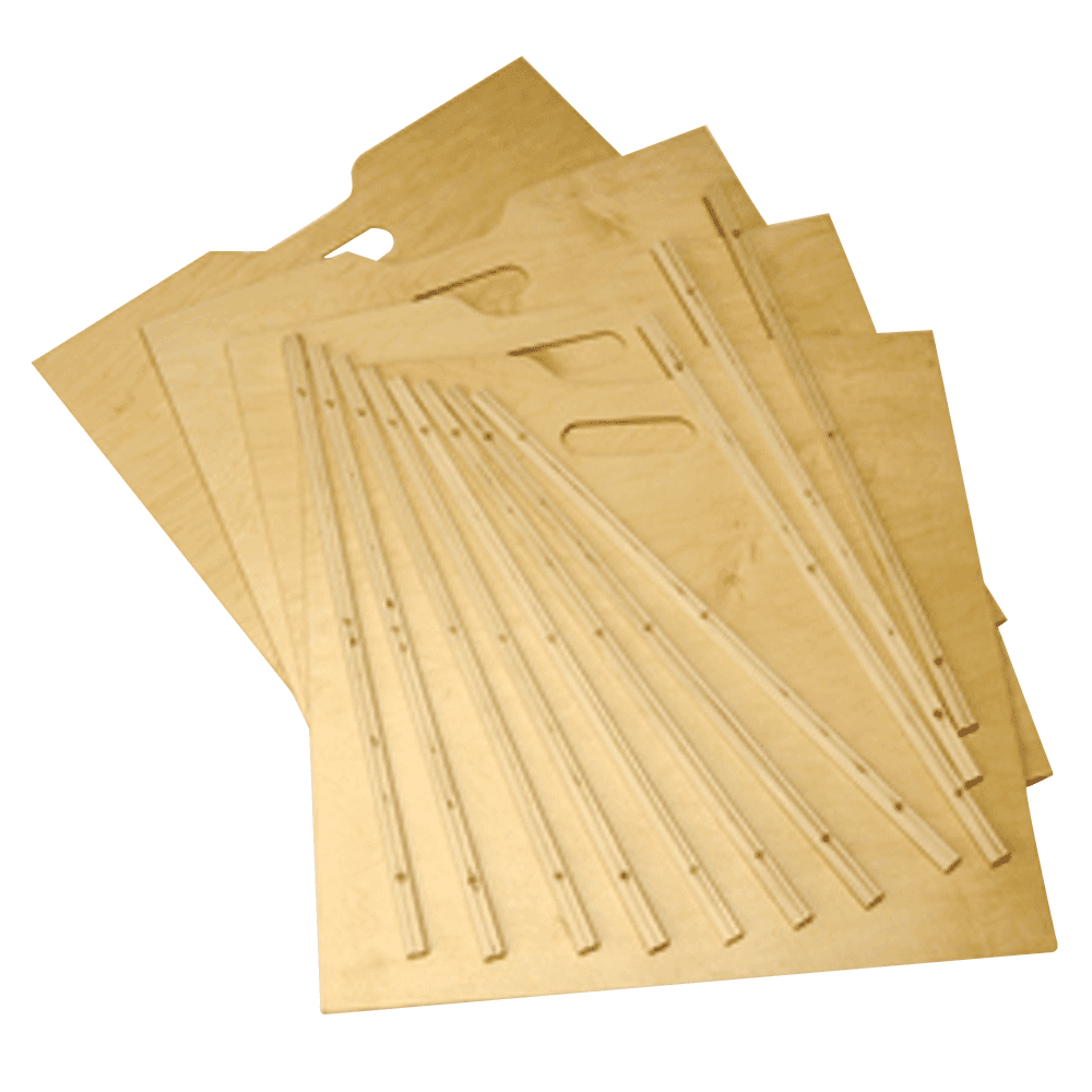 3/16" Tra-Sta Organizer, 4 Dividers, Maple