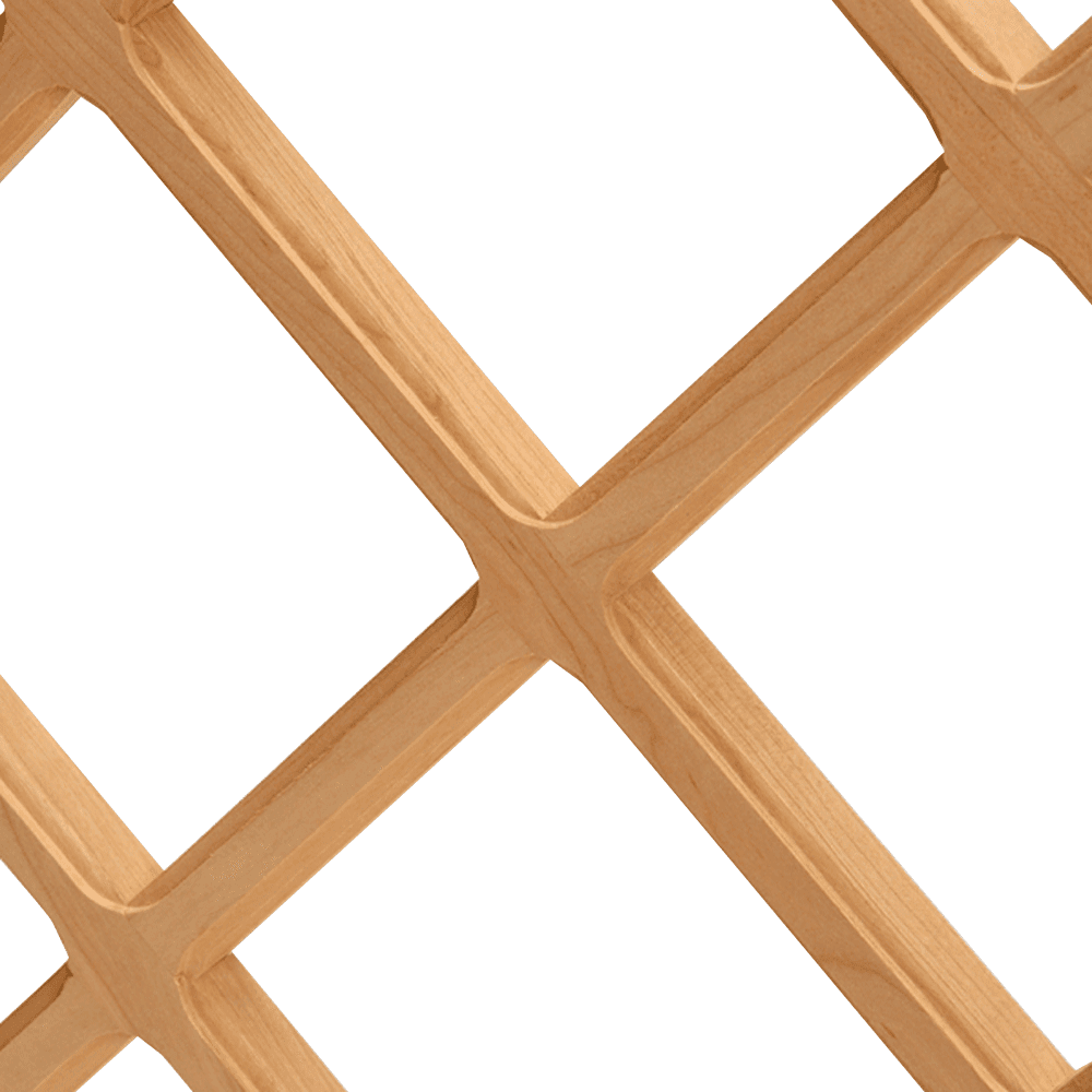 24" x 30" Premium Wine Lattice Panel with Routed Edges, Cherry, Set of Two