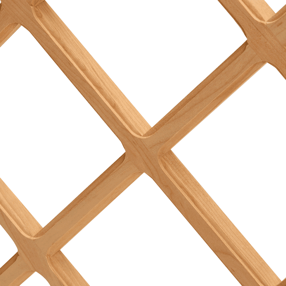 24" x 43" Premium Wine Lattice Panel with Routed Edges, Cherry, Set of Two