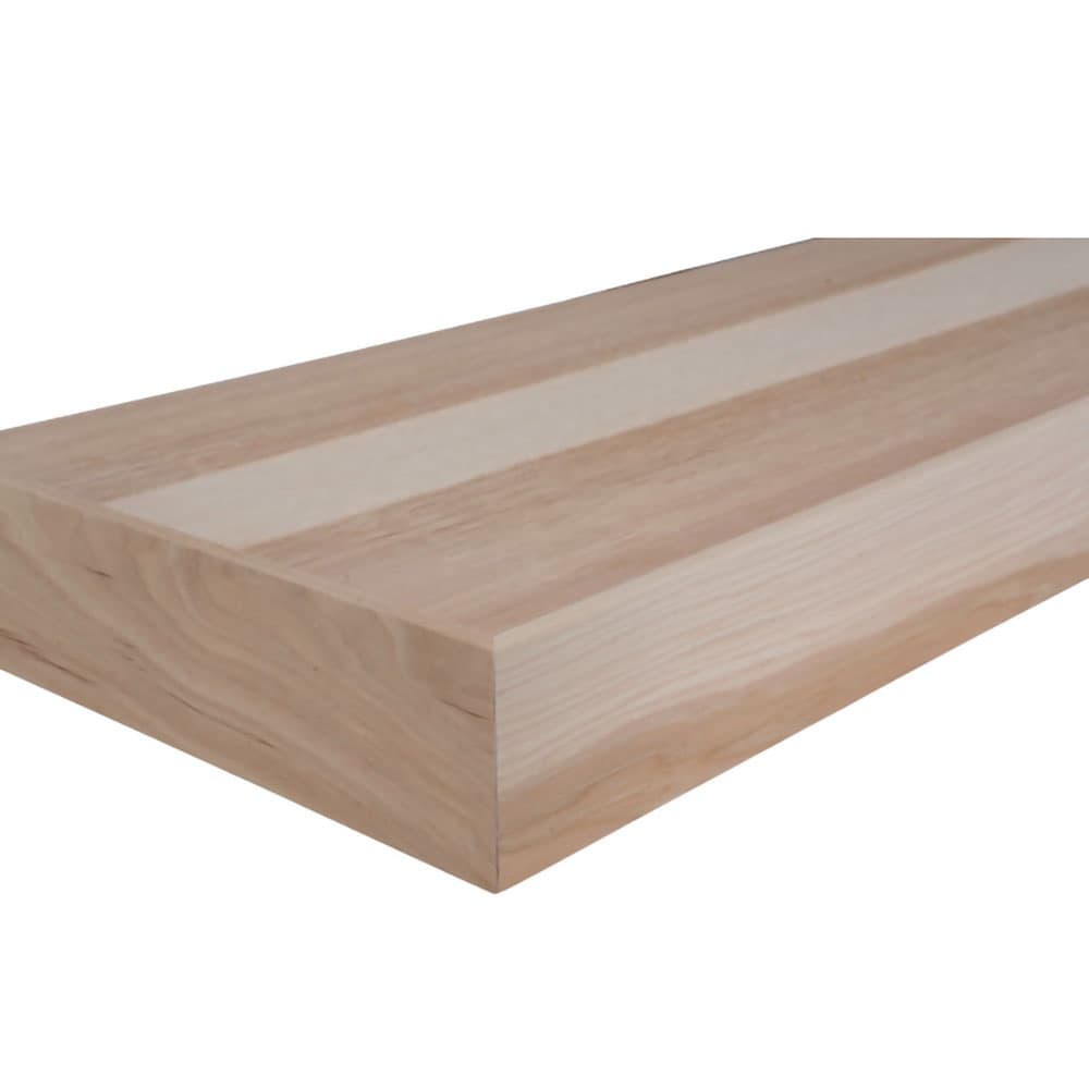 2-1/2" x 10" x 48" Floating Shelf, Hickory Finish