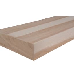 2-1/2" x 10" x 48" Floating Shelf, Hickory Finish