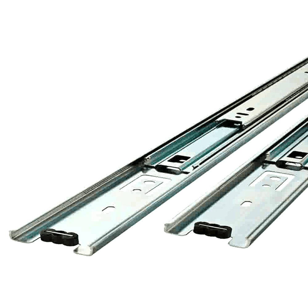 PRO100 Drawer Slide with 100lb Capacity, Full Extension, Zinc, 10"